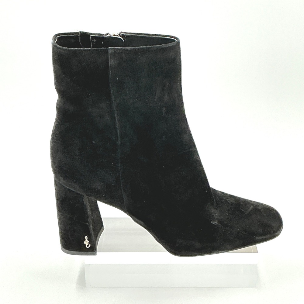 Sam Edelman Size 11 Ankle Boot Black Suede Block Heel NEW Codie $170